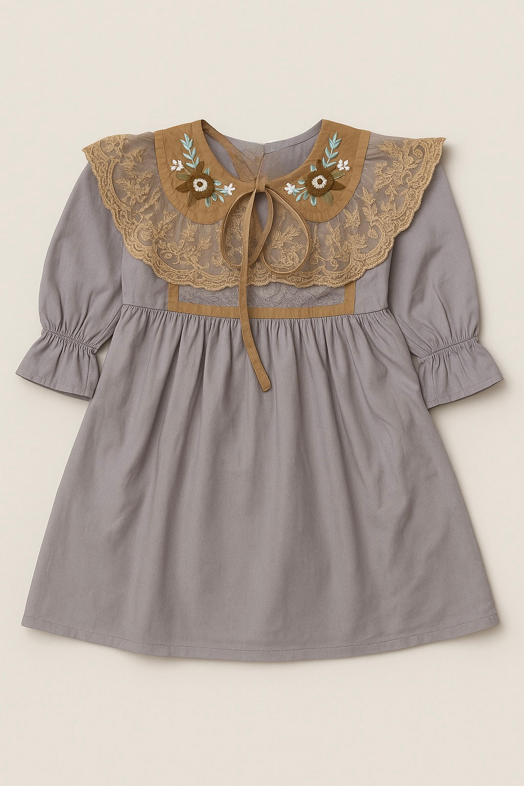 Poplin Lace Dresses for Girls | Ages 2–8 Years