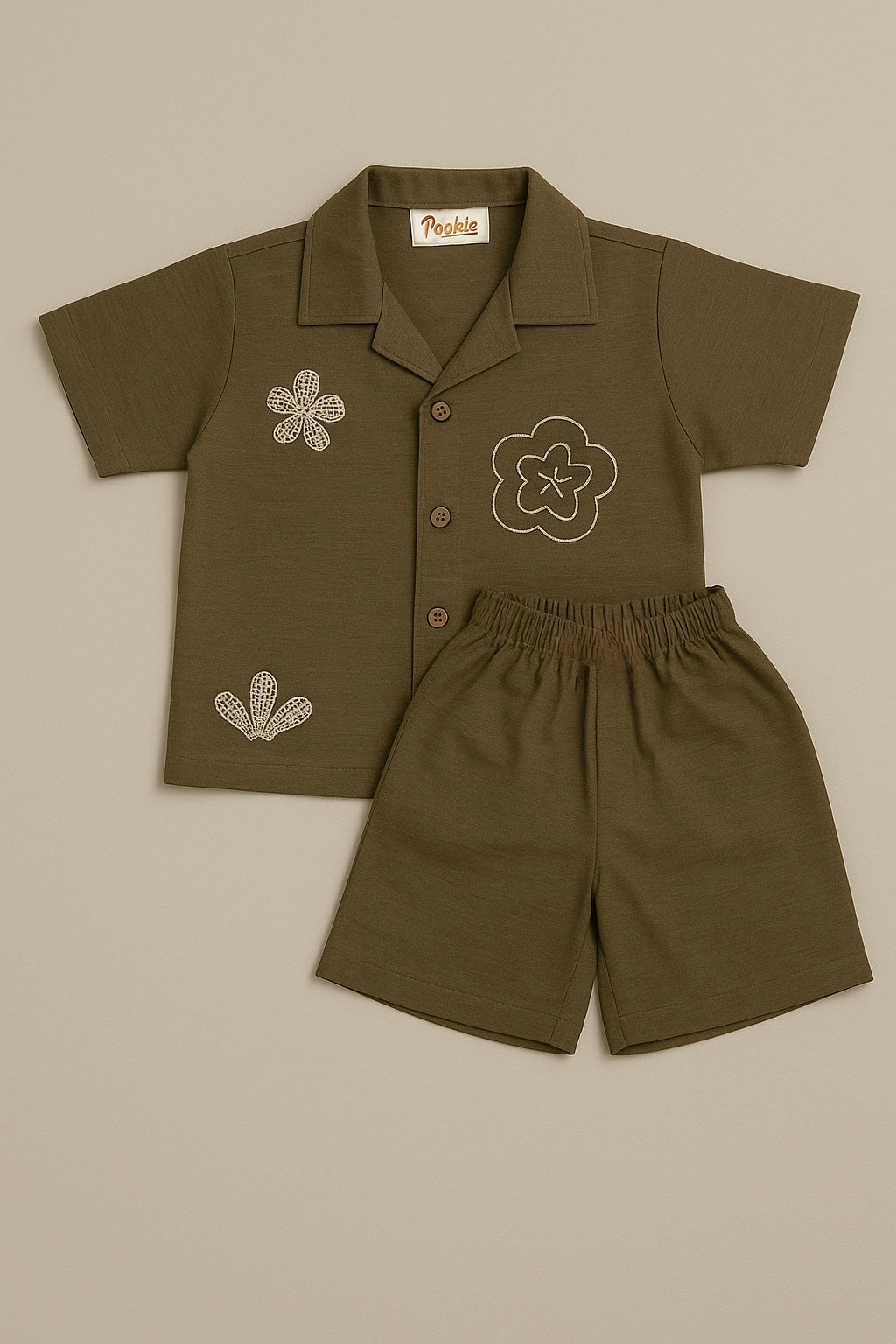 Unisex Linen-Flax Co-ord Set for Kids (Age 2-8 Years)