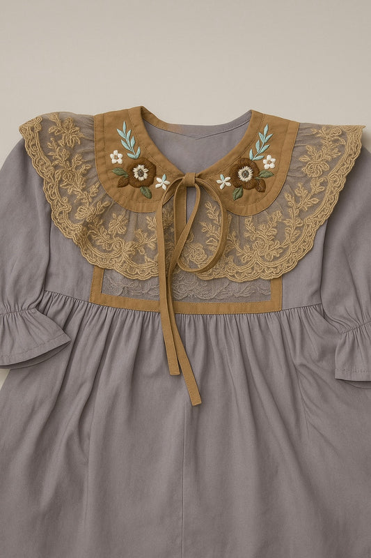 Poplin Lace Dresses for Girls | Ages 2–8 Years