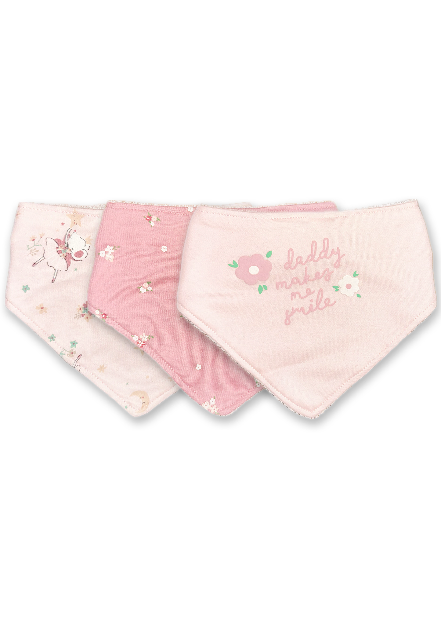 Easy Strap Cotton Bibs (Pack of 3)