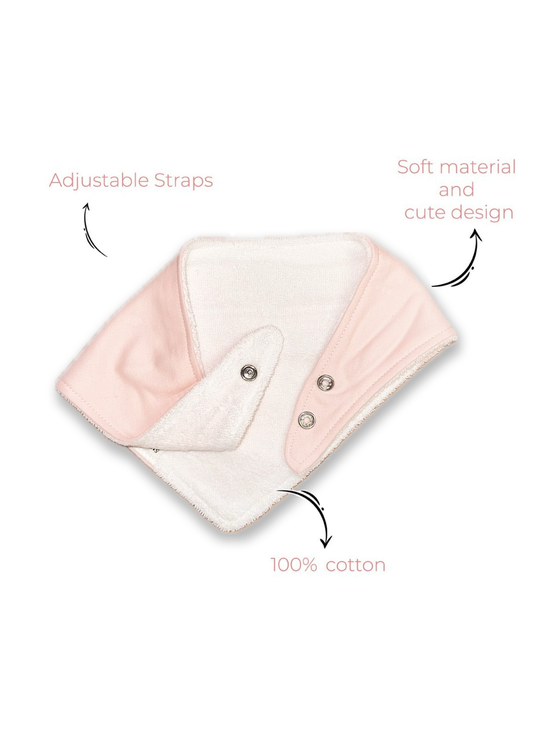 Easy Strap Cotton Bibs (Pack of 3)