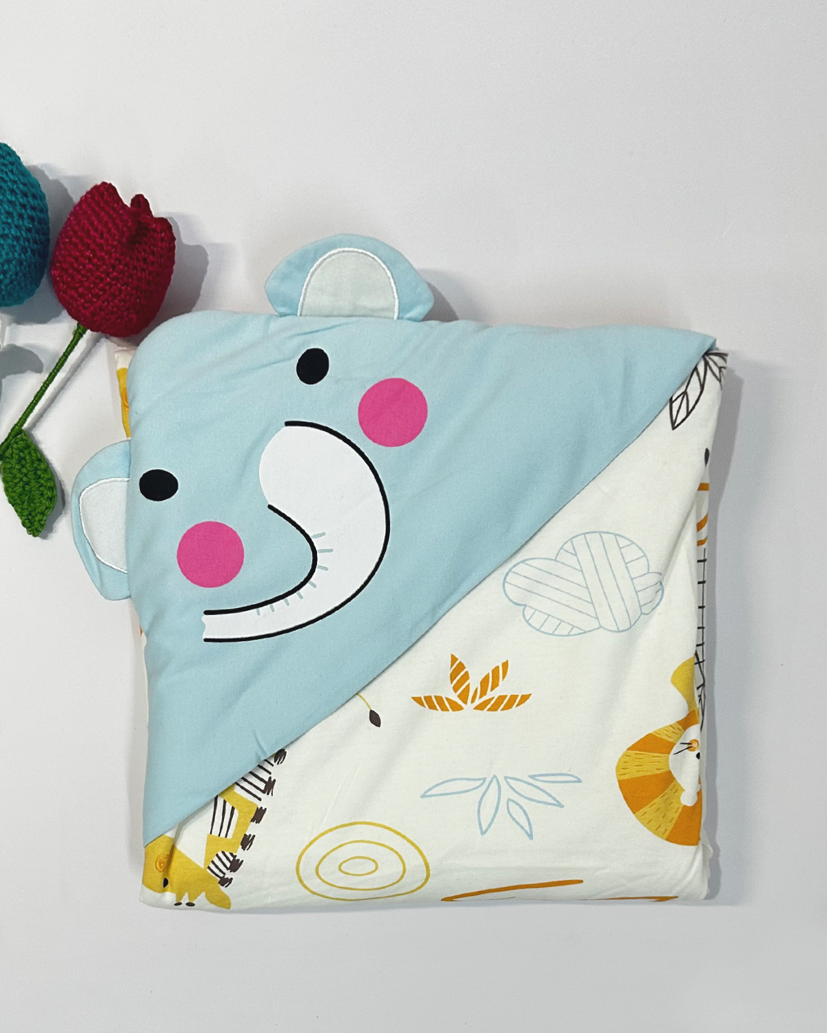 Designer Hooded Blanket -Elephant