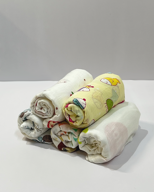 Muslin Swaddles (Pack of 5)