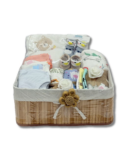 New Born Baby Gift Hamper | Baby Shower Gift Hamper | Baby Essential Clothes Set | Pack of 10 Items