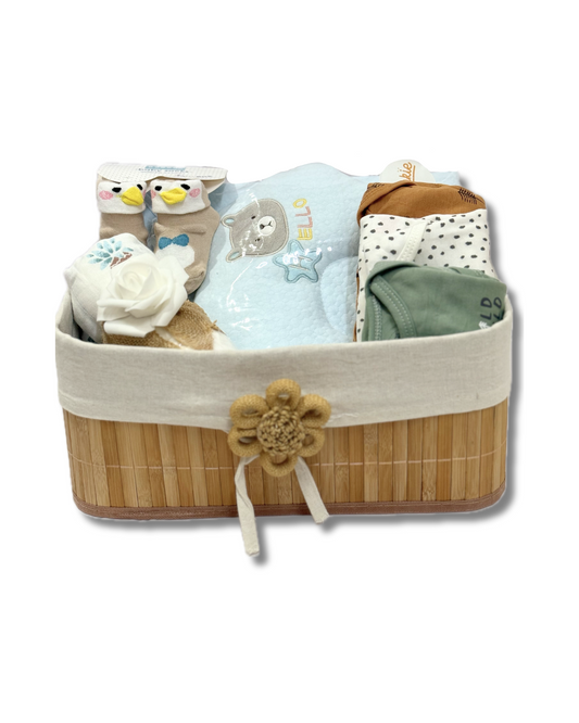 New Born Baby Gift Hamper | Baby Shower Gift Hamper | Baby Essential Clothes Set | Pack of 6 items