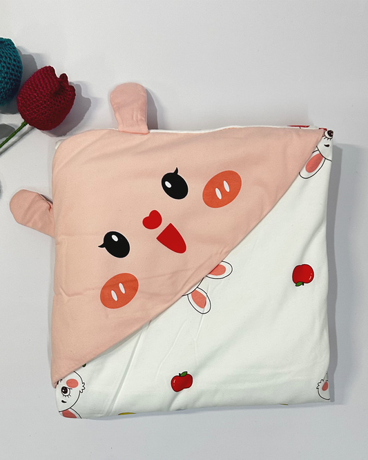 Designer Hooded Blanket - Bunny